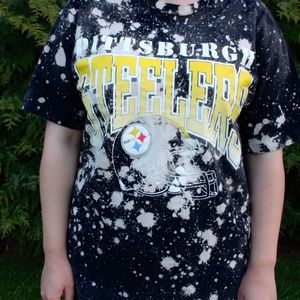Pittsburgh Steelers NFL Vintage Bleach Shirt